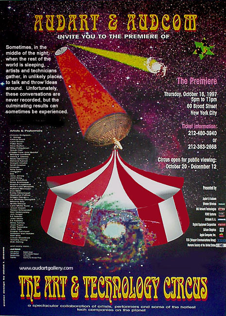 The Art & Technology Circus Poster, Audart Gallery